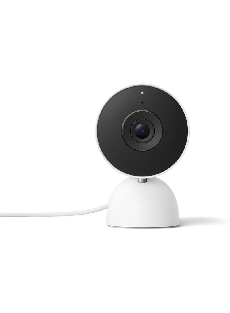 Google Nest Cam Indoor (Wired, 3rd Gen) Surveillance Camera with 2K Video and Gemini, Night Vision, 2-Way Audio, Works with Google Home, Model 2025, Snow - Image 2